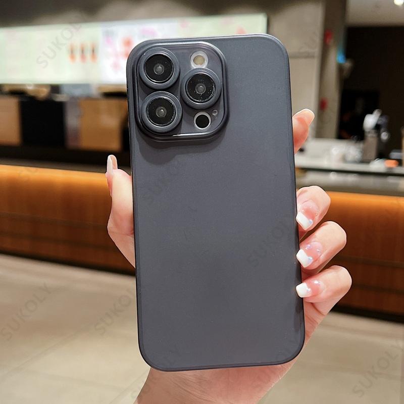 Однотонный ультратонкий матовый чехол для телефона для iPhone 17 Pro Max 17 Air 16 15 14 13 Прозрачная накладка Coque
