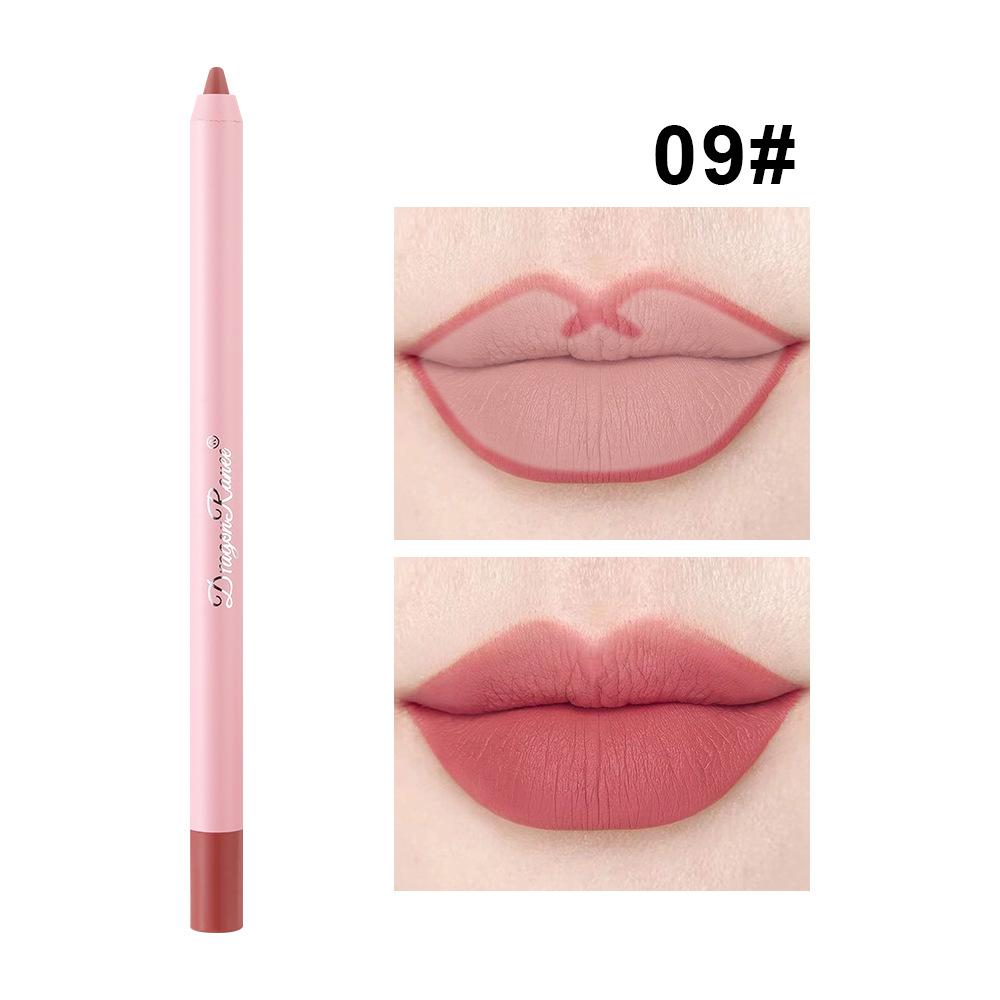 Карандаш для губ Водостойкая матовая матовая бобовая паста Color Hook Line Lip Lipstick Pen Пена-карандаш Не выцветает Карандаш для губ