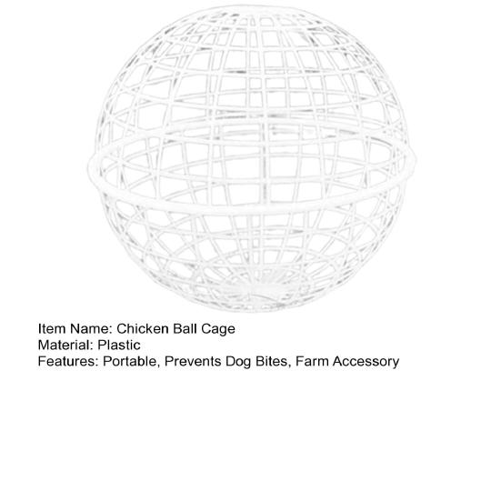 Шарообразный передвижной курятник, передвижной загон для птицы, круглая клетка, пластиковый курятник, защитная клетка для предотвращения укусов собак для цыплят и кроликов
