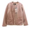 Rene Unused Made In Japan Velor No Color Jacket 36 Pink Women Used