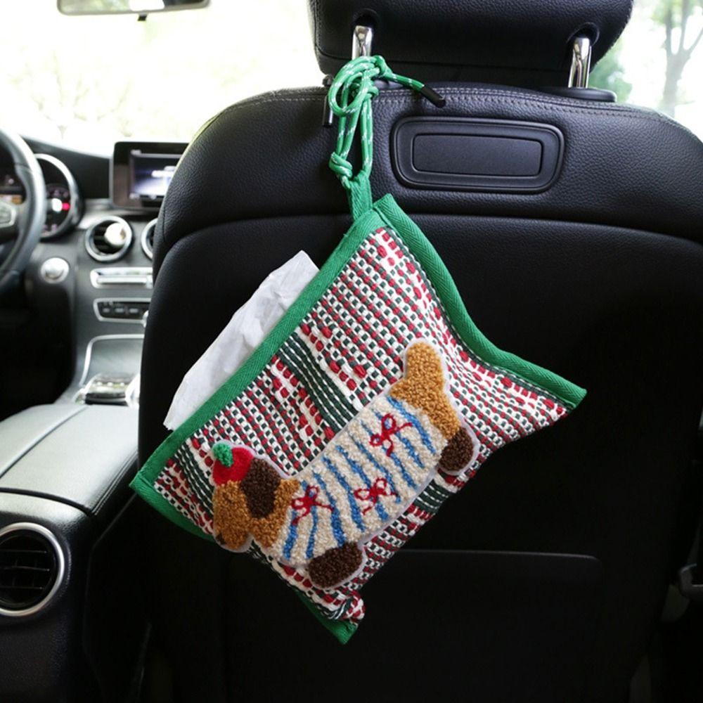 Рустикальный стиль Такса Коробка для салфеток Подвесной чехол для бумажных салфеток Высококачественная сумка для бумажных полотенец Кухня