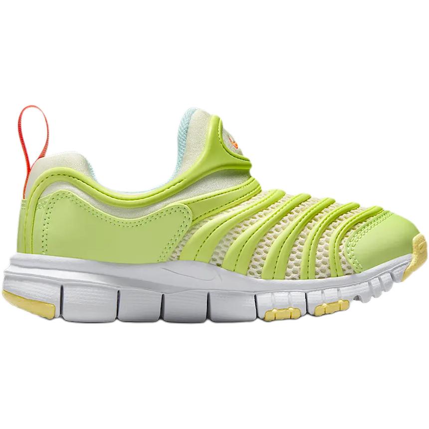 Nike Dynamo Free Cushioning, Wear Resistant Low top Kids Lifestyle Shoes Yellow Green Children Aged 3 7 Years Old IB8893-181