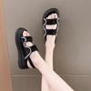 Platform-soled Fashion Sandals Girl 2025 New Summer Fairy Wind Comfortable Muffin Soft-soled Outer Wear Beach Shoes Ins Tide