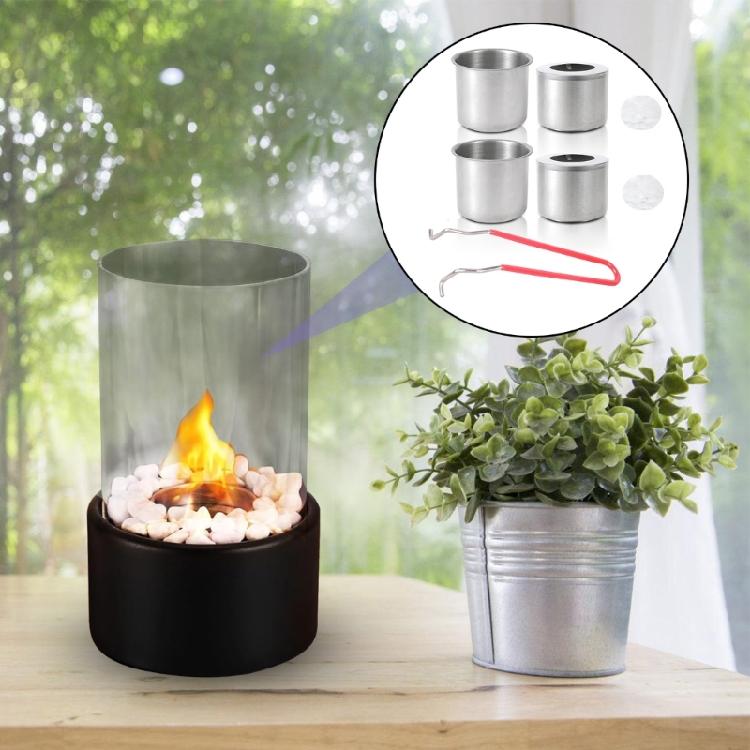 Outdoor Bioethanol Burners Pots Stainless Steel Ethanol Combustion Chamber Fuel Box Tabletop Fireplaces Accessories