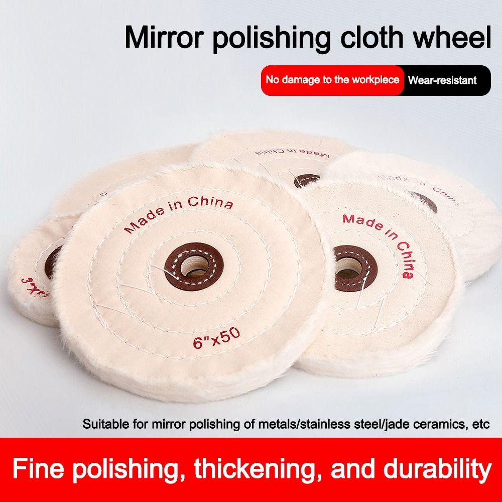 Durable 2-12in Wheels Buffing Polishing Wheel Cotton Lint Cloth White Buffing Wheel Polishing Cloth Wheel Jewelry Tools