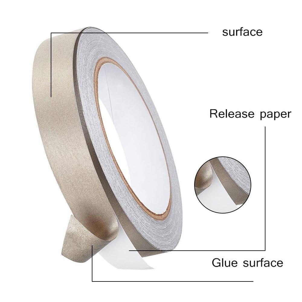 Silver Conductive Fabric Tape,single-sided Shielding Adhesive Tape for Laptop, LCD Electromagnetic Interference Shielding