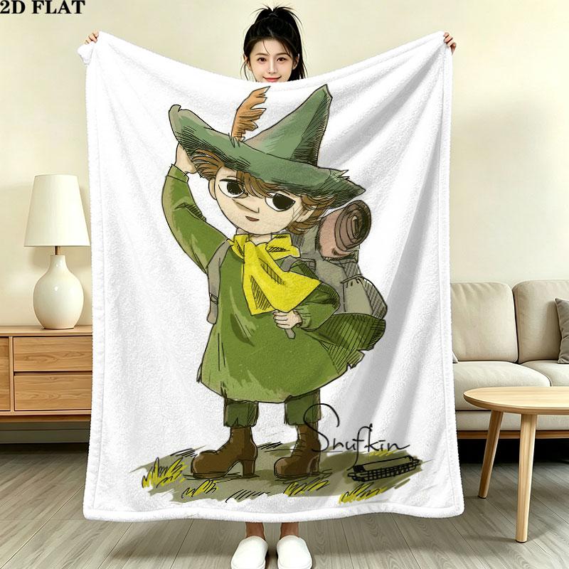 1PC Snufkin Blanket, High quality Comfortable for All Seasons, Home Decor, Warmth and Comfort
