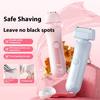 Double Heads Women Electric Shaver USB Rechargeable Waterproof Portable Face Body Bikini Area Arm Leg Hair Removal Epilator Razor Trimmer