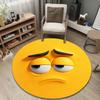 Classic Round Pop Art Multicolor Accent Rug, Non-Slip Floor Mat for Laundry Room