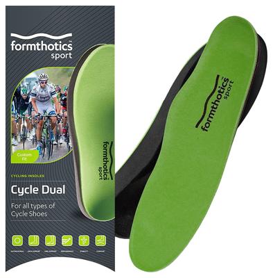 Стельки для велоспорта Formthotics Ultra Light Shock Absorbing Bicycle Cycle Dual XL Lime/Charcoal