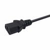 European Clover Leaf Power Cord with French Plug for Computer and Monitor Connection