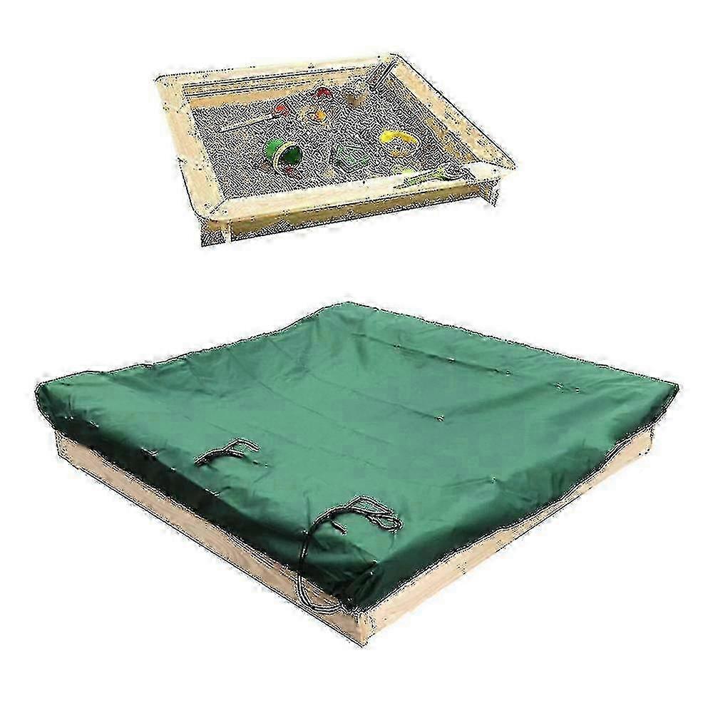 Sandbox Cover Square with Drawstring, Oxford Cloth Sandbox Canopy Waterproof Sandpit Pool Cover Anti UV Sandbox Protection Cover 25-26