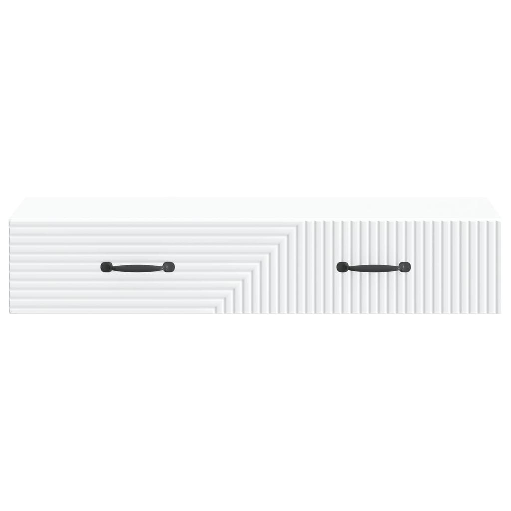 Wall Mounted Side Table White 87.5 x 34.5 x 17 cm