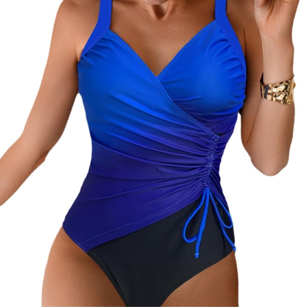 2025 Сексуальный облегающий слитный купальник на шнуровке - Новый европейский и американский купальник для горячих источников