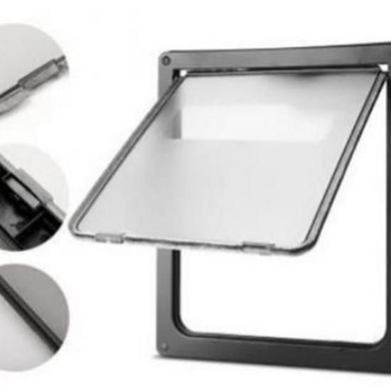 Дверь для домашних кошек и собак: Контролируемый вход/выход для домов и клеток, деревянный дизайн