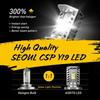 For H4 Motorcycle 6500K LED Hi/Low Beam Front Light Bulb Super Bright Headlight