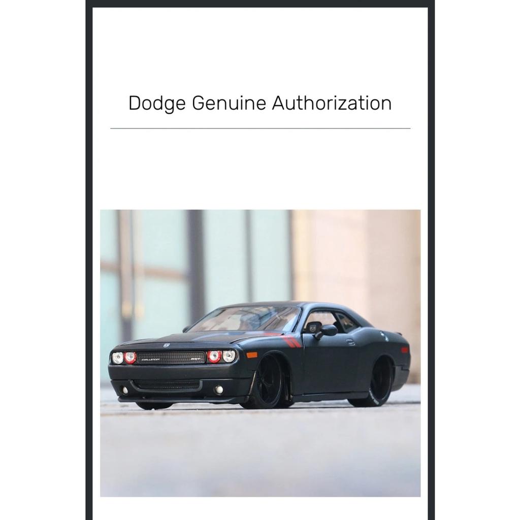 1/24 2008 Dodge Challenger Alloy Miniature Car Diecast Metal Scale Car Model Static Collection Childrens Toy Vehicle Gift