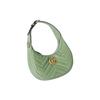 Gucci Мини сумка-хобо GG Marmont шалфейно-зеленая кожаная с стеганым узором «шеврон» через плечо для женщин, для повседневного использования