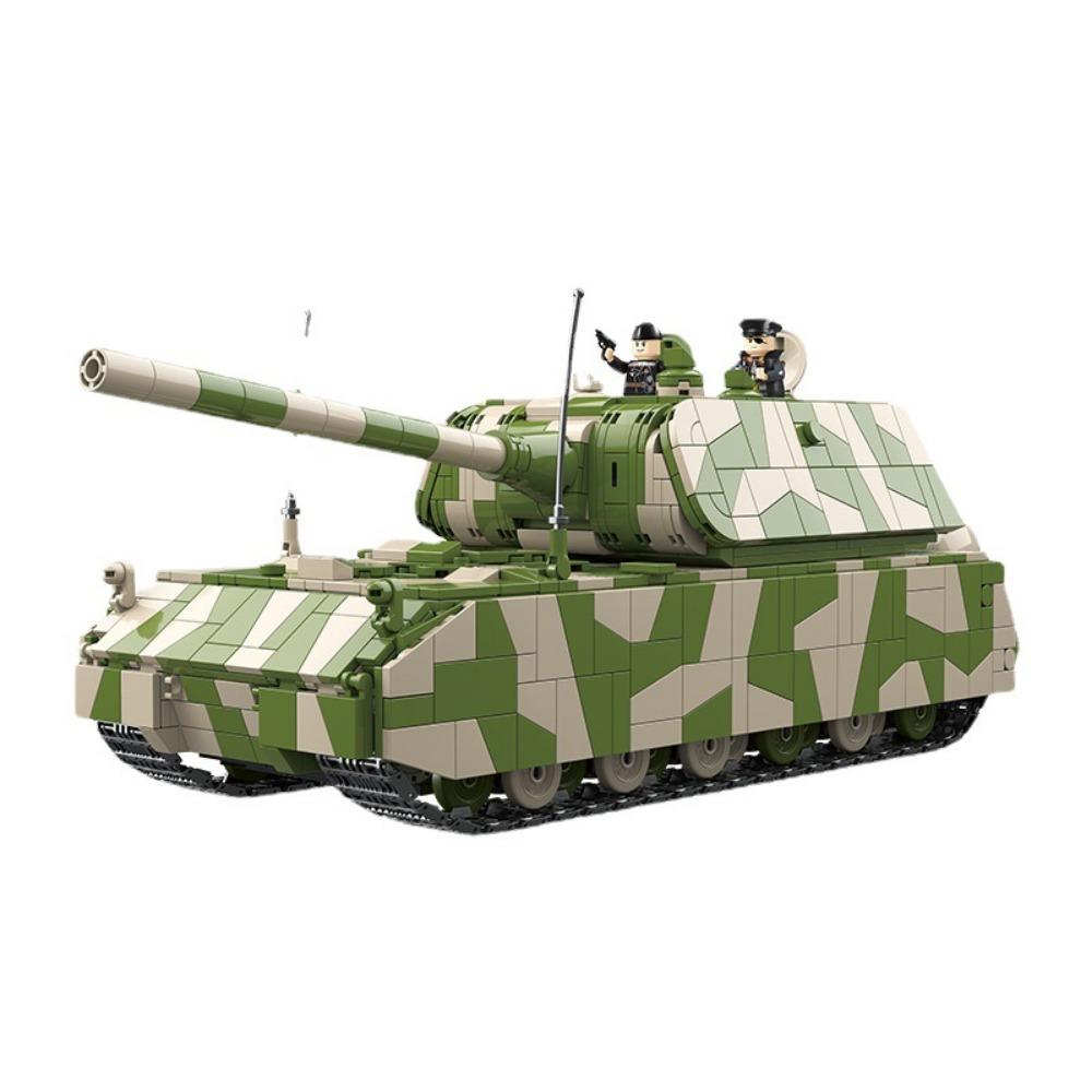 Модель танка из строительных блоков, совместимая с Lego, фигурка из мелких деталей, игрушка для мальчика