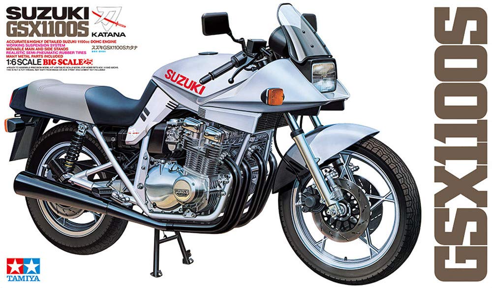 Tamiya Motorcycle Series Suzuki GSX 1100S Katana Plastic Model 16025 1/6 No.25
