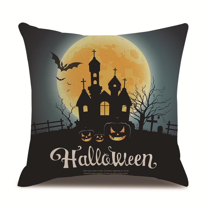 Хэллоуин Льняная Наволочка Наволочка с Принтом