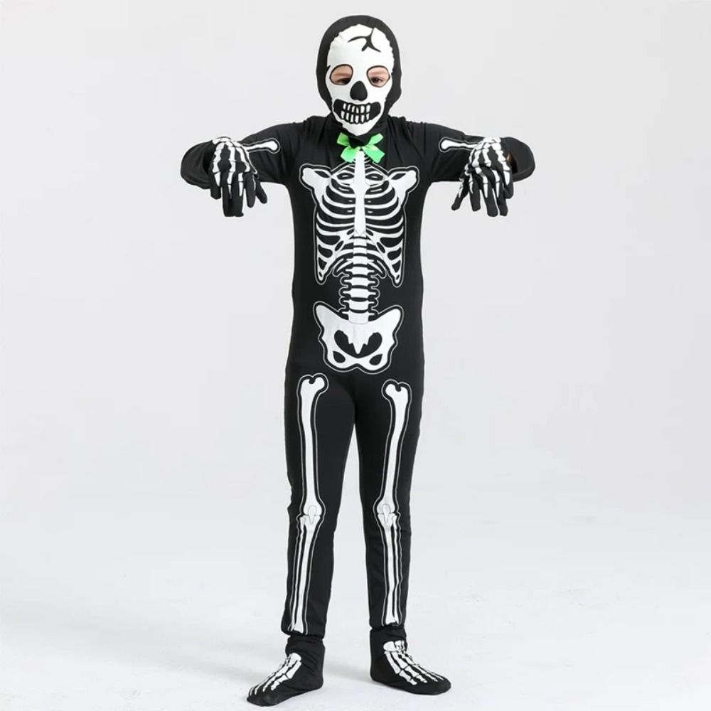 Dress Up Costumes Halloween Skull Costume Glow-in-the-Dark Performance Suit Men