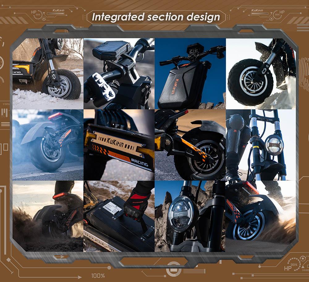 KuKirin G4 Max Off-Road Electric Scooter, 2*1600W Brushless Hub Motor, 12-inch Off-road Pneumatic Tires, 60V 35.2Ah Battery