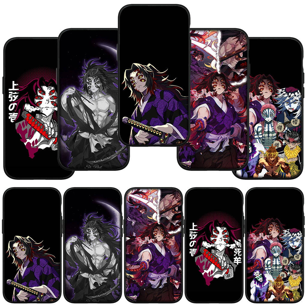 Для iPhone 15 14 Xiaomi Redmi Note 13 12 11 Pro Max X 8 7 XR Samsung Galaxy A34 A15 S24 S23 Huawei OPPO A54 аниме Demon Slayer Kokushibo чехол для телефона