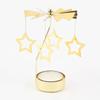 Gol2026 Christmas Tree Snowman Santa Birthday Angel Fairy Spinning Rotating Carousel Candle Holder Tealight Drop Shipping