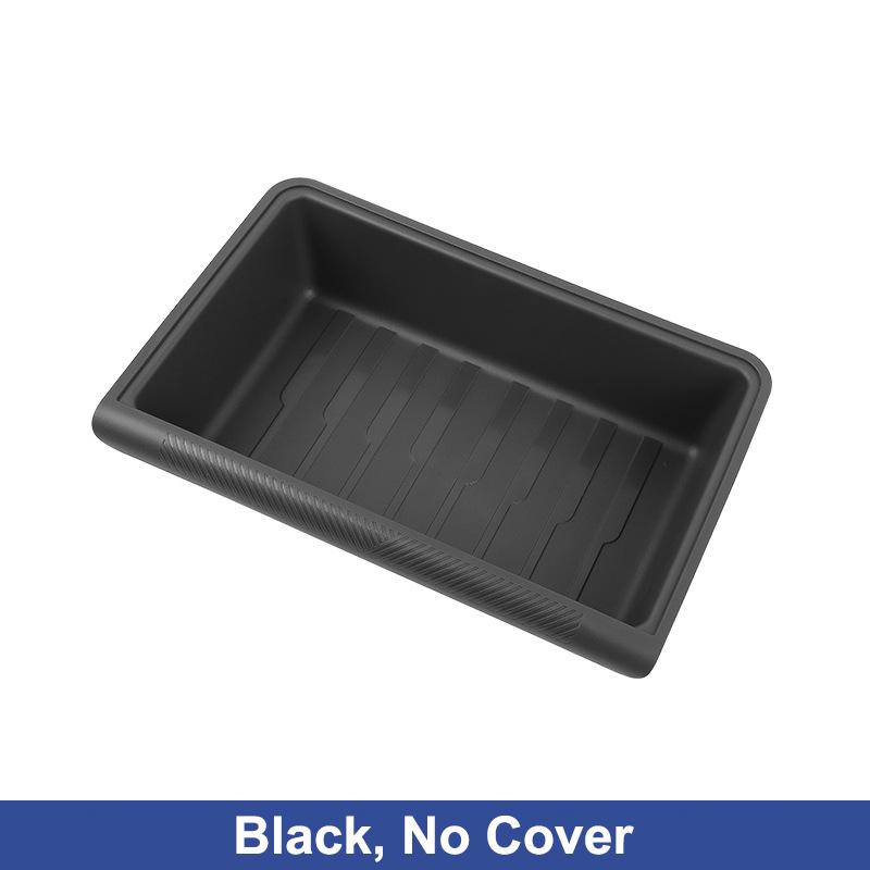 Для Tesla Model Y 2023 Аксессуары для интерьера Ящик для хранения под сиденьем TPE Белый органайзер под сиденьем Ящик с крышкой Мусорное ведро