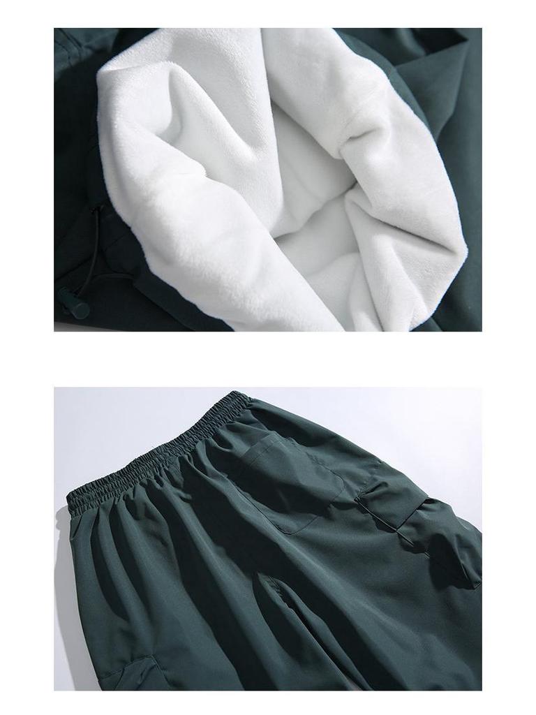 Мужские зимние брюки карго North Boundary 2024 с флисовой подкладкой - Прямого кроя, в стиле кэжуал