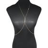 Body Chain Sexy Simple Faux Diamond Inlaid Integrated Adjustable Dress Up Gift Lady Cross Bikini Belly Chain Body Jewelry Daily Wear