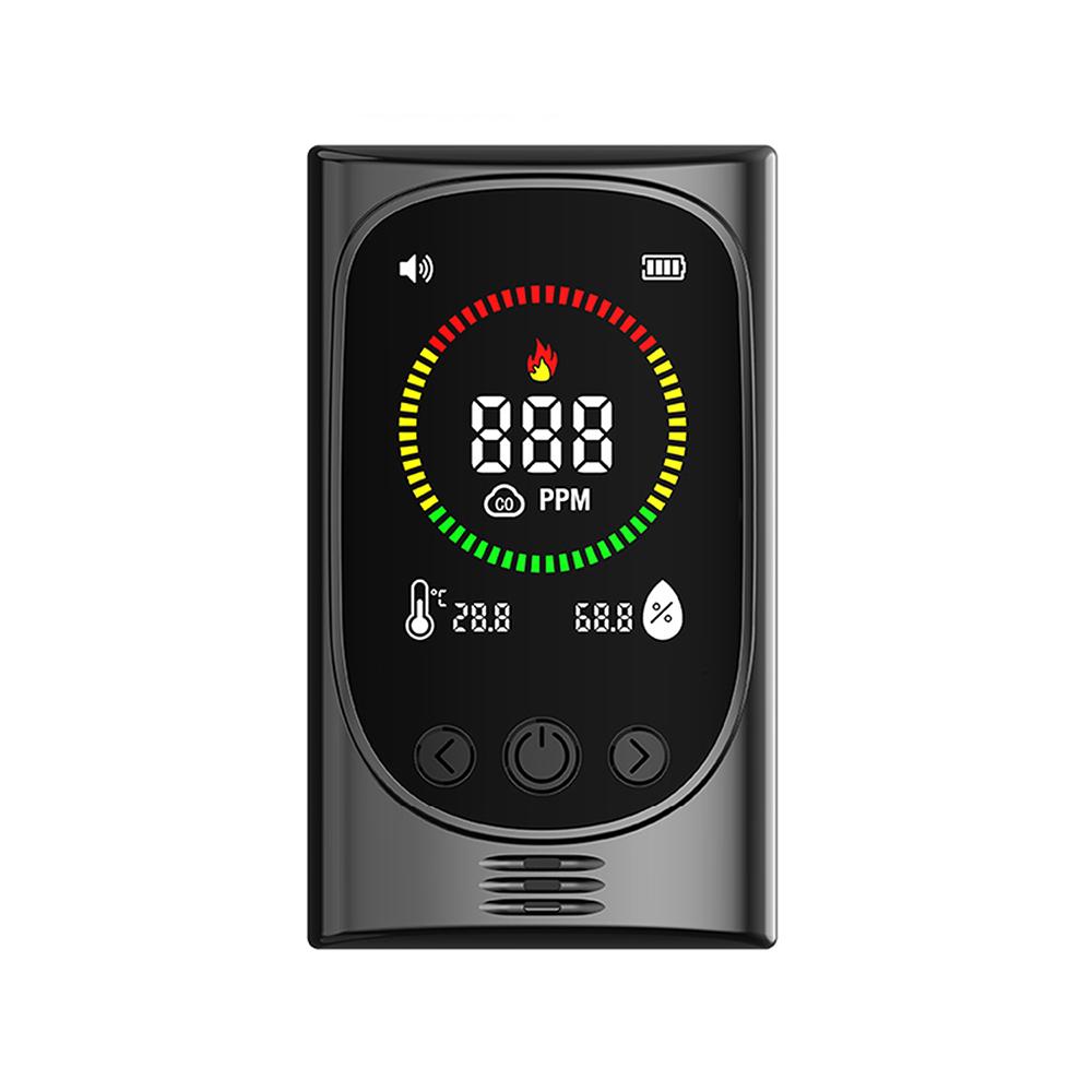 4 in 1 CO Gas Detector Plug-in Carbon Monoxide & Natural Gas Leak Alarm Temperature Humidity Monitor Home Safety Alarm Sensor