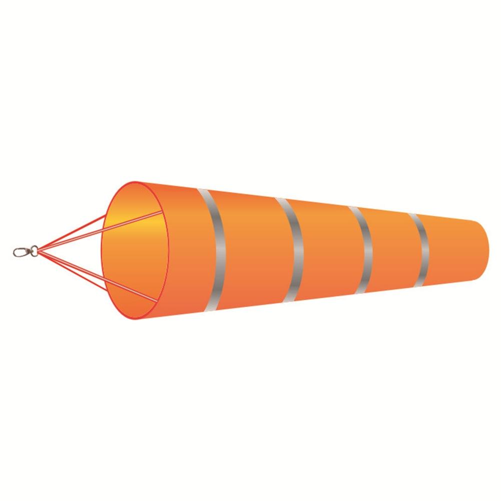 150cm Orange/Red Airport Windsock Rip-Stop Polyester Wind Measurement Sock Bag