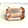 Peach Morganite Natural 8-10 Ct Emerald Cut Beautiful Certified Loose Gemstone