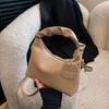 Стильная плетеная сумка с текстурой, винтажная сумка через плечо в французском стиле, подходит для повседневной носки, свиданий и путешествий.