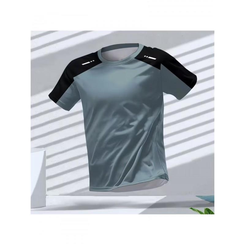 Mens 3D Digital Print Athletic Running Tee - Breathable Quick Dry Short Sleeve T-Shirt Workout