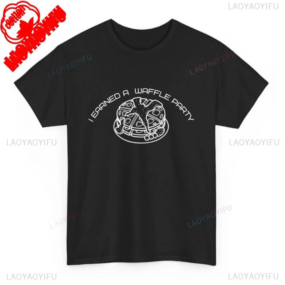 Severance Tshirt Waffle Party T Shirt Funny Unique Design Printed Tee Tops Men Women Universal Summer Round Neck Short Sleeve