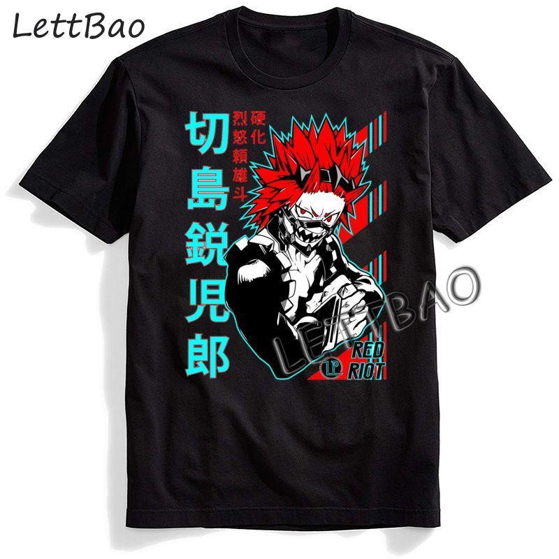 Vintage T Shirts O Neck Short Sleeve T Shirt Tees My Hero Academia