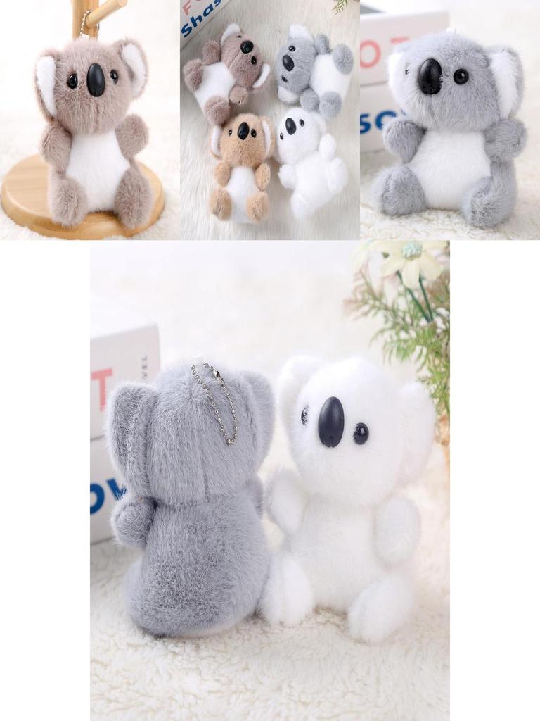 Koala Doll Pendant Soft Plush Keyring For Backpack Decor And Gifts