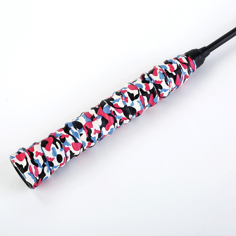 Удобная камуфляжная ракетка для бадминтона из искусственной кожи, клей для рук, впитывающая пот, нескользящая, износостойкая ручка