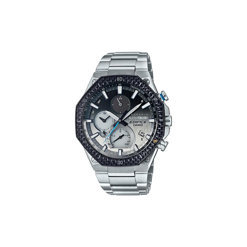 Casio EDIFICE Scuderia Alpha Tauri Сотрудничество Градиентное Цветовое Сочетание Bluetooth Соединение Кварцевый Механизм Японские и Корейские Часы EQB-1100AT-2APR