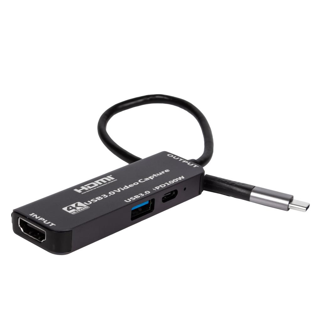 Хит продаж Hardrock XC1-2 USB-C Карта захвата 1080p с поддержкой зарядки PD 100 Вт Передача данных USB 3.0 Совместимость с Windows