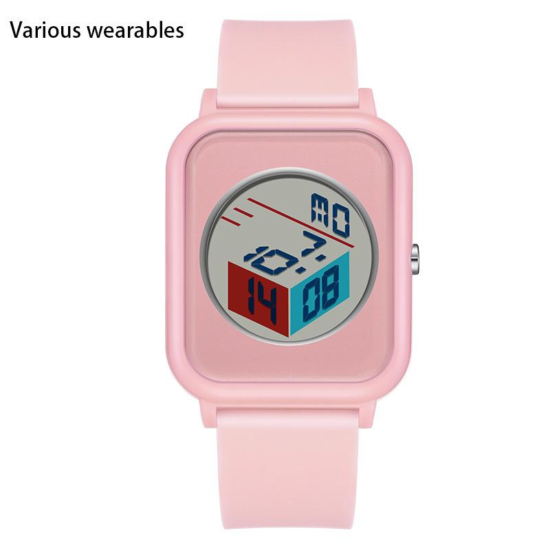 Креативные трехмерные часы с циферблатом для студентов мужского и женского пола, электронные часы для улицы, водонепроницаемые, многофункциональные электронные часы с будильником