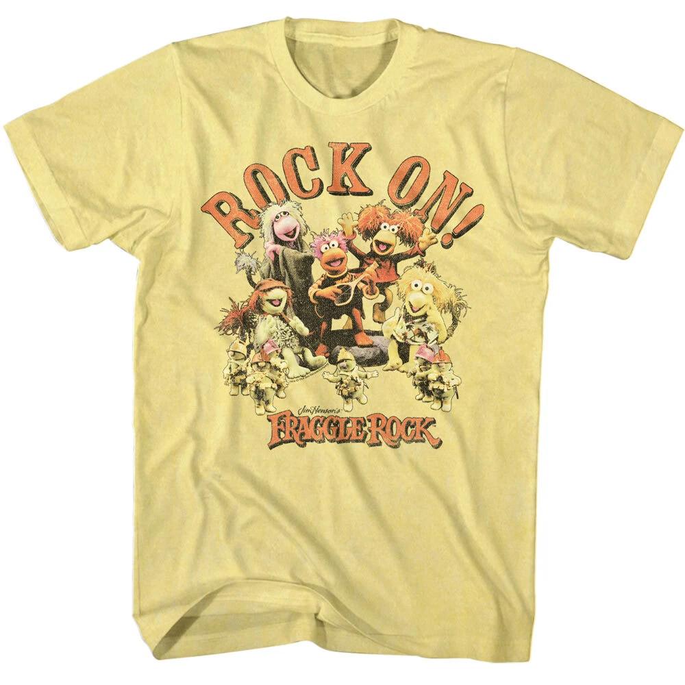 Fraggle Rock Puppet Group & Doozers Rock On Jim Henson Puppeteer Men's T Shirt