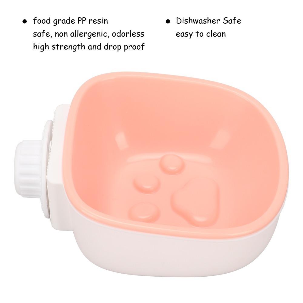 Premium Polymer Hanging Dog Bowl Hanging Crate Feeder Durable Pet Water Bowl Indoor Feeding