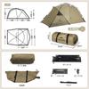 Официальный магазин Naturehike Палатка для 2 человек Две комнаты с передней комнатой Легкая Простая установка Дышащая Защита от ультрафиолета Давление воды Отверстие для дымохода Юбка