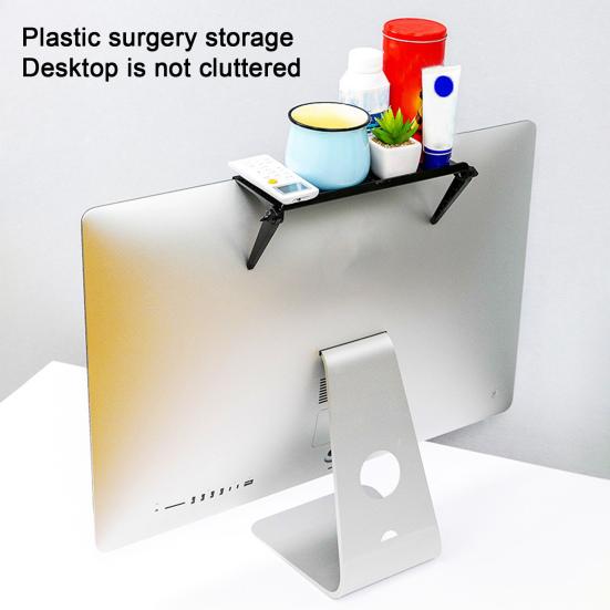 TV Top Shelf Storage Shelf Strong Monitor Screen Load-bearing Simple Installation Adjustable 2-leg