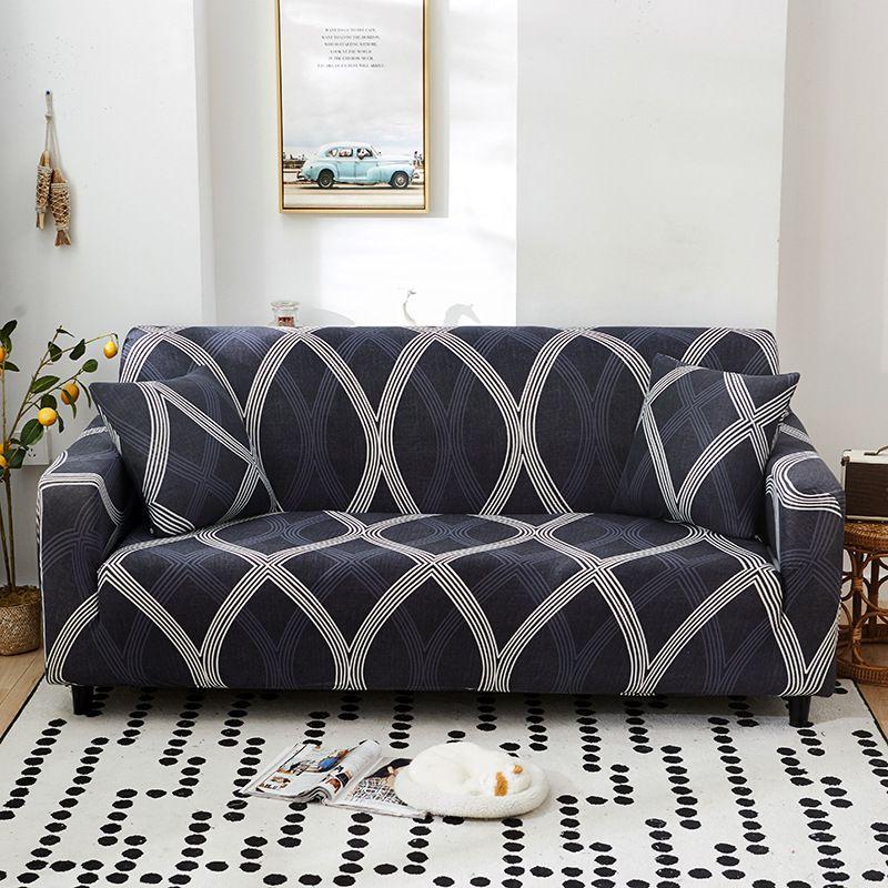 Стильный и мягкий эластичный чехол для дивана в гостиную Funda Couch Case с отличной эластичностью
