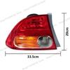 Для Honda Civic 2006 2007 2008 2009-2011 Задний фонарь Фонарь заднего хода Поворотник Мигающий сигнал Сигнальный фонарь при движении Предупреждающий фонарь